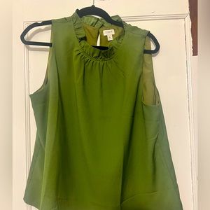 Size XL j Crew Ruffle Tank